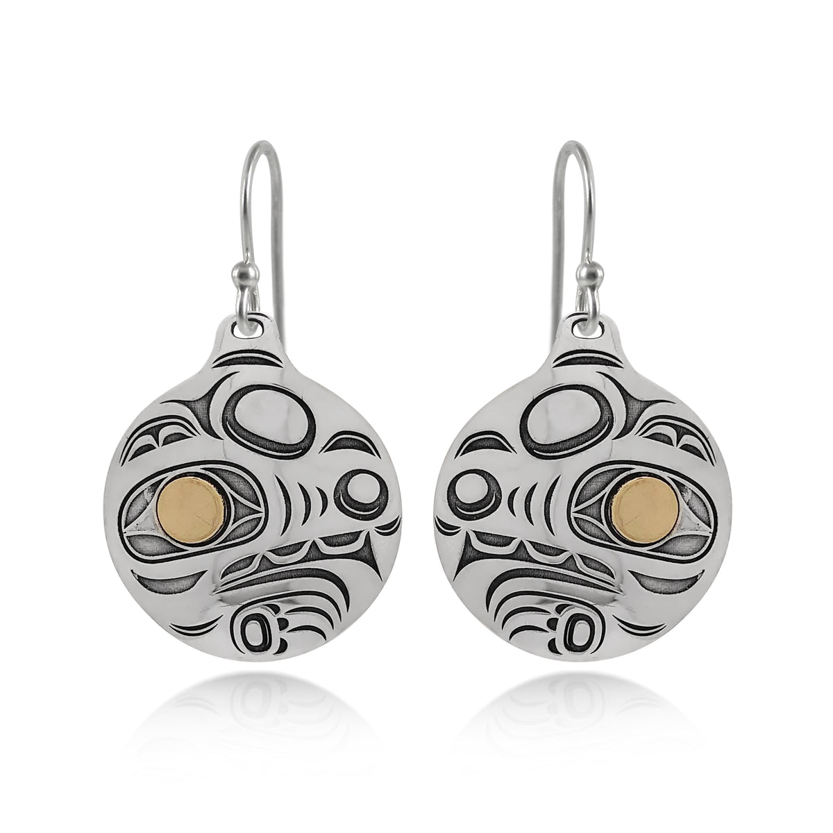 Boucles d'oreilles loup