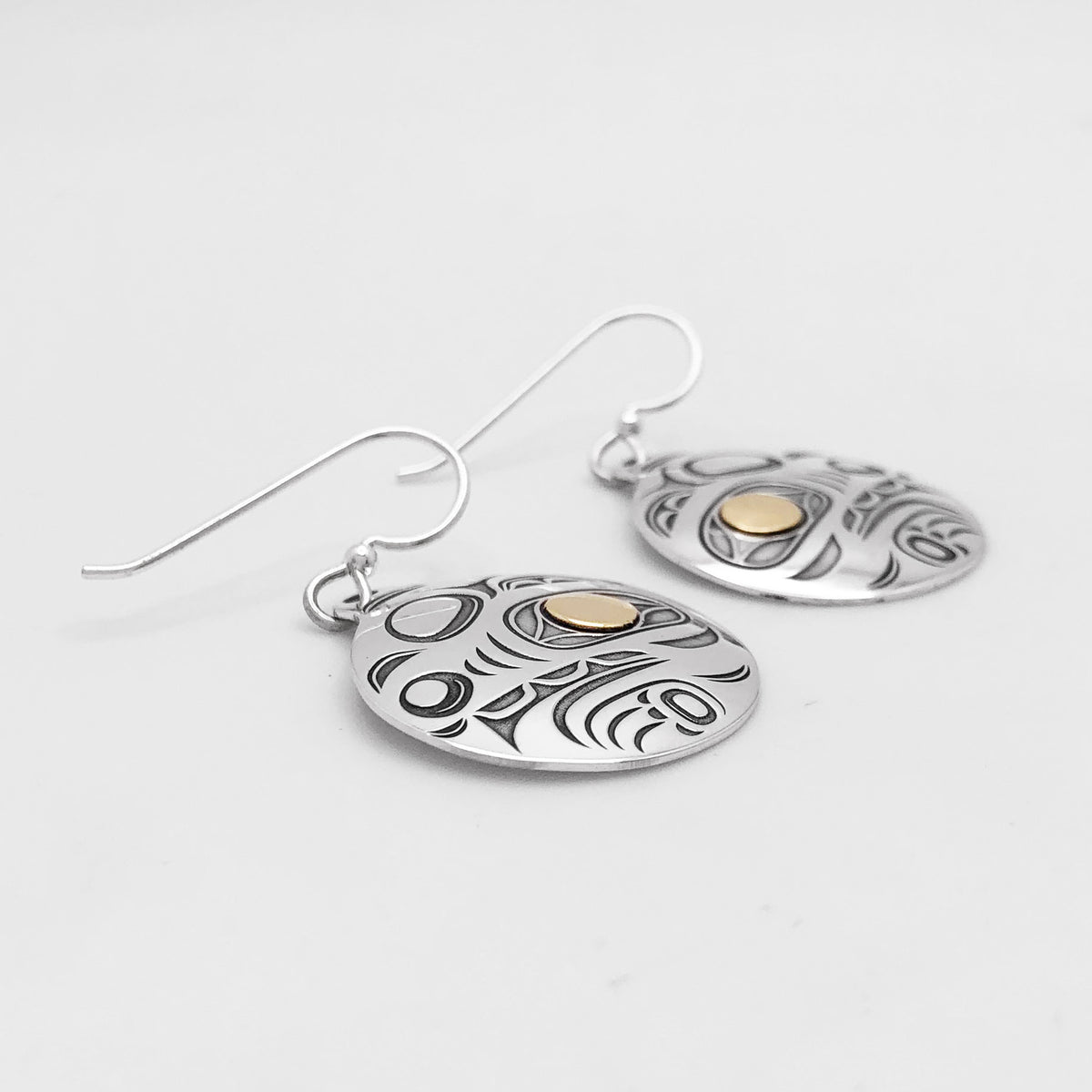 Boucles d'oreilles loup