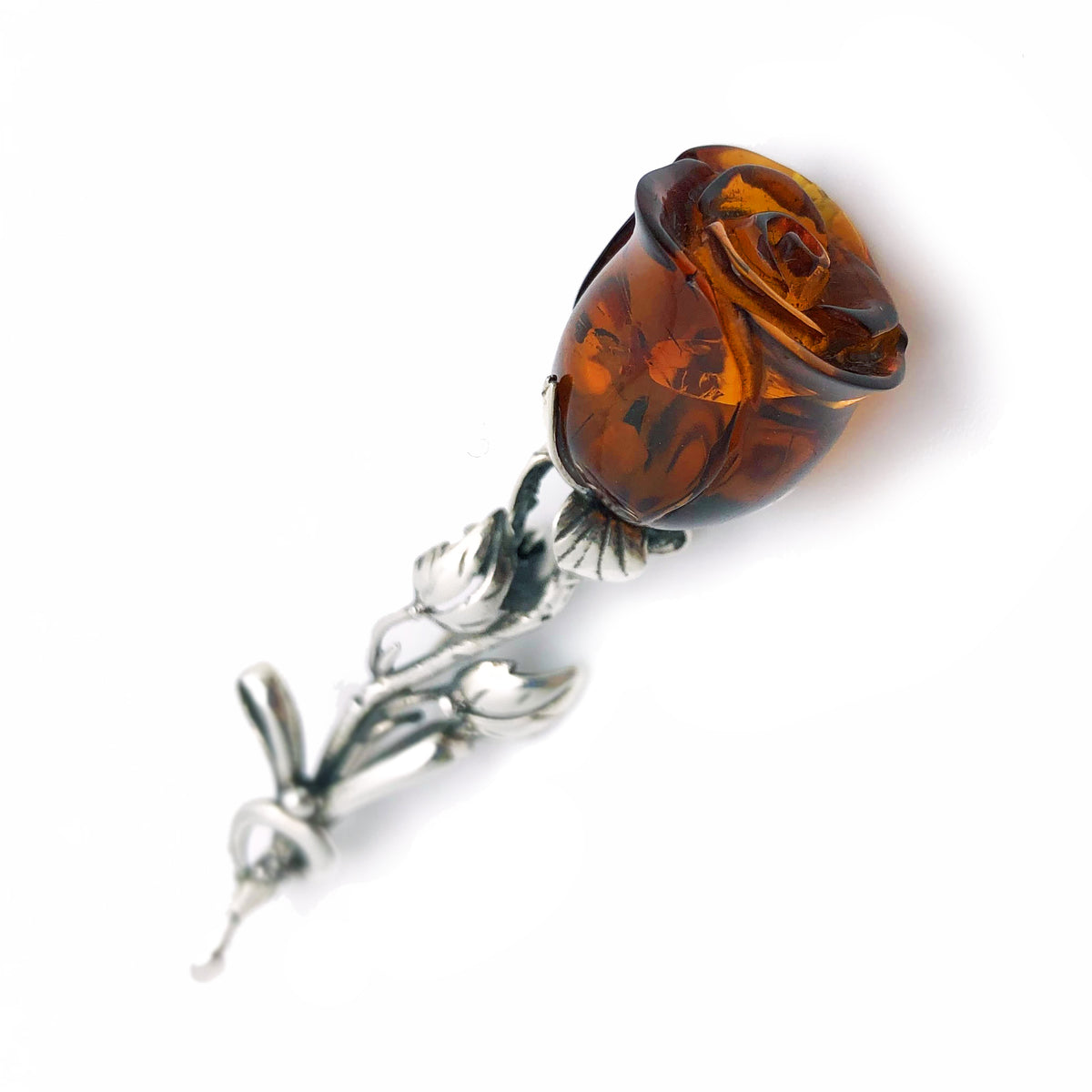 Amber Rose Brooch