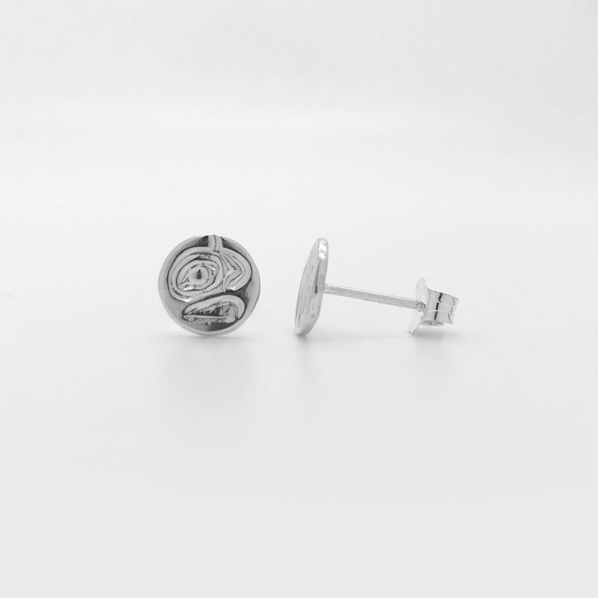 Boucles d'oreilles à tige en forme de corbeau