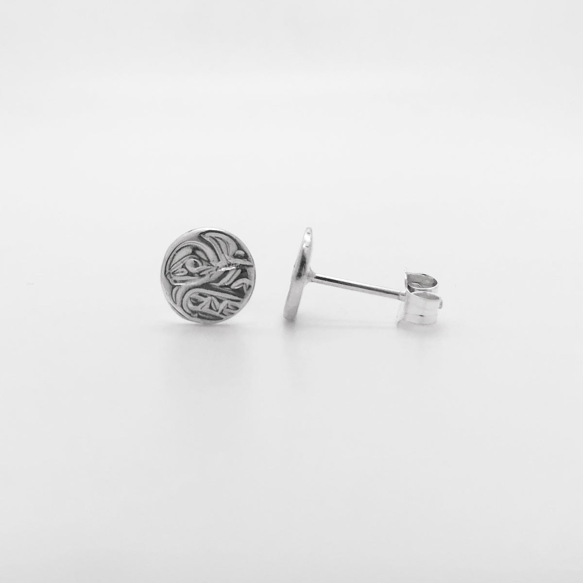 Boucles d'oreilles à clous en forme de loup