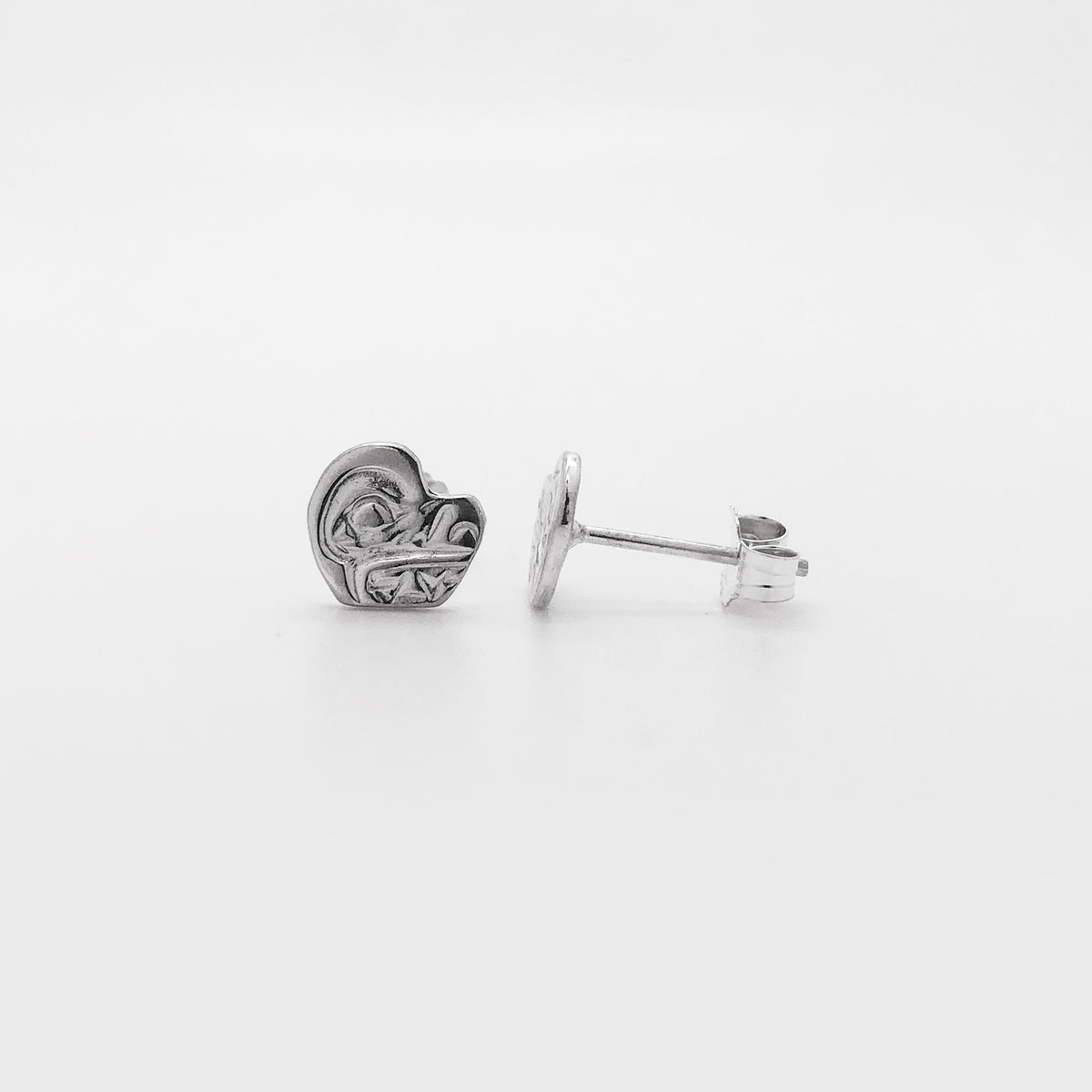 Boucles d'oreilles à clous en forme de loup