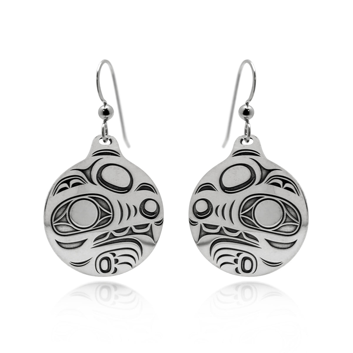 Boucles d'oreilles loup