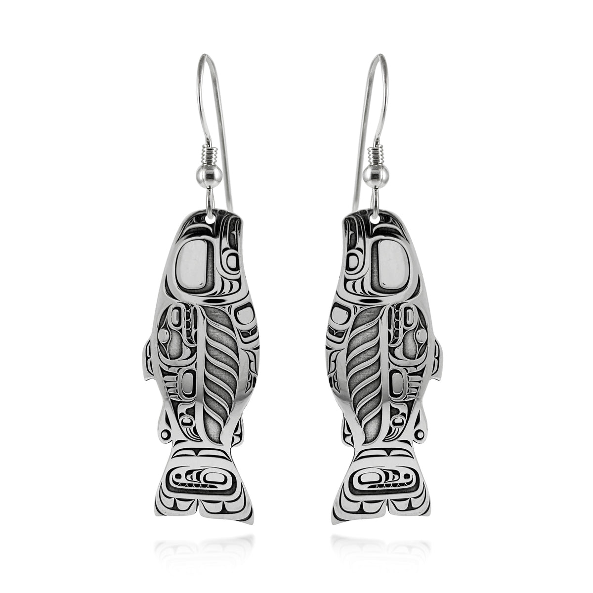 Boucles d'oreilles Saumon