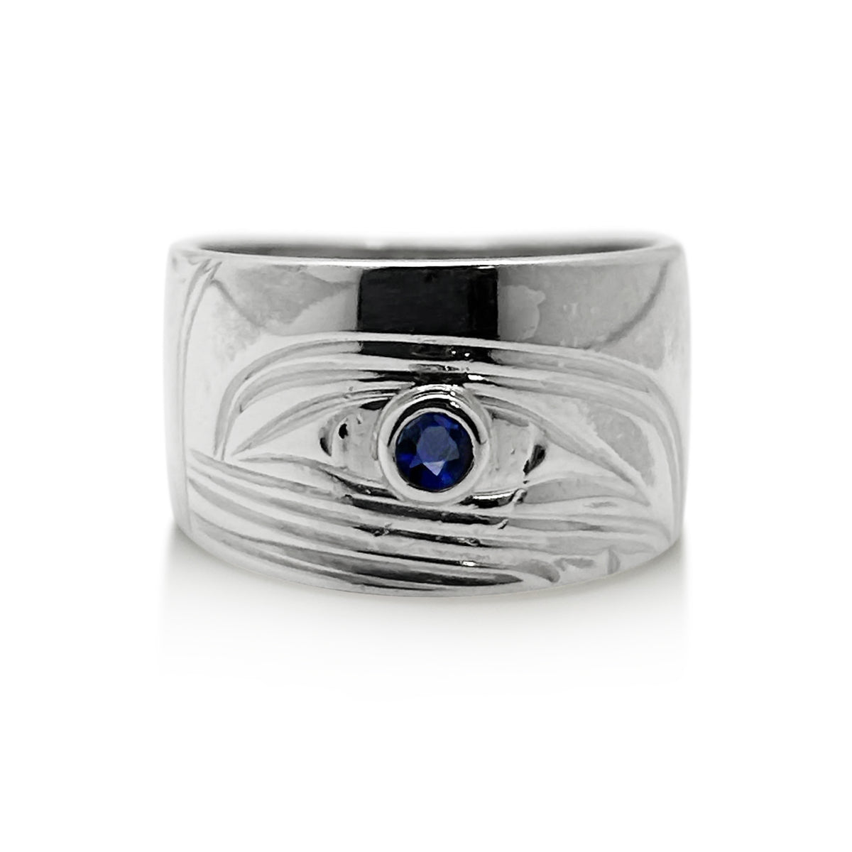 Bague orque avec saphir