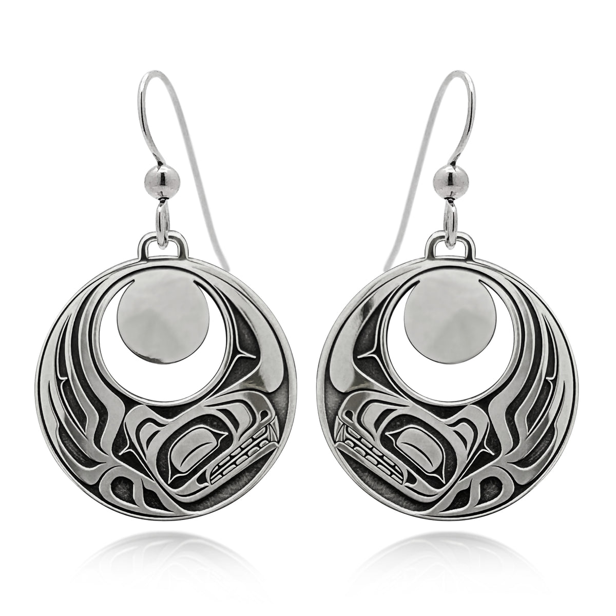 Boucles d'oreilles loup