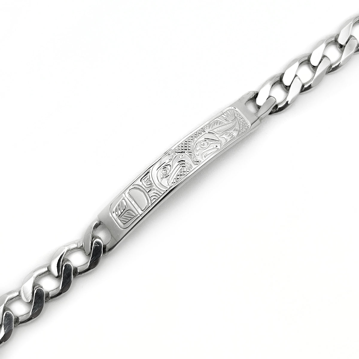 Bracelet d'identification aigle et saumon 9"