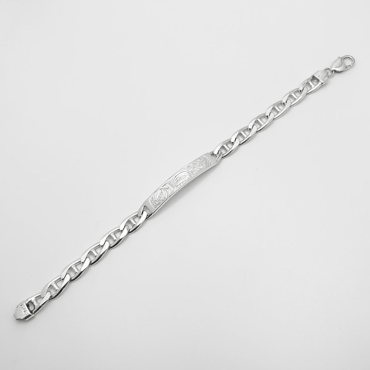 Bracelet d'identification d'épaulard et de lune de 9 pouces