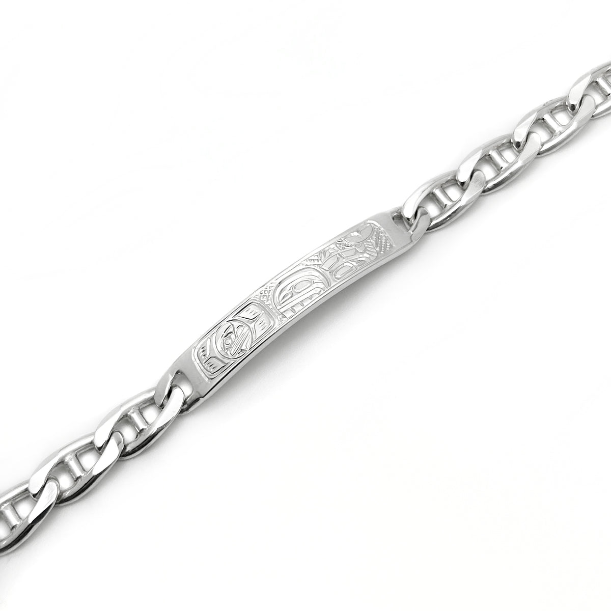Bracelet d'identification d'épaulard et de lune de 9 pouces