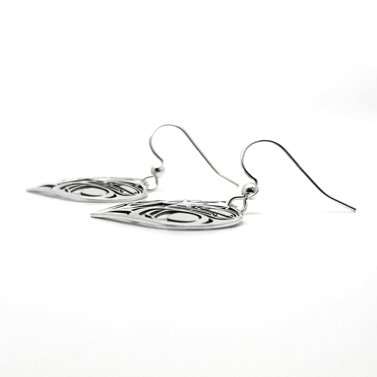 Raven Heart Earrings