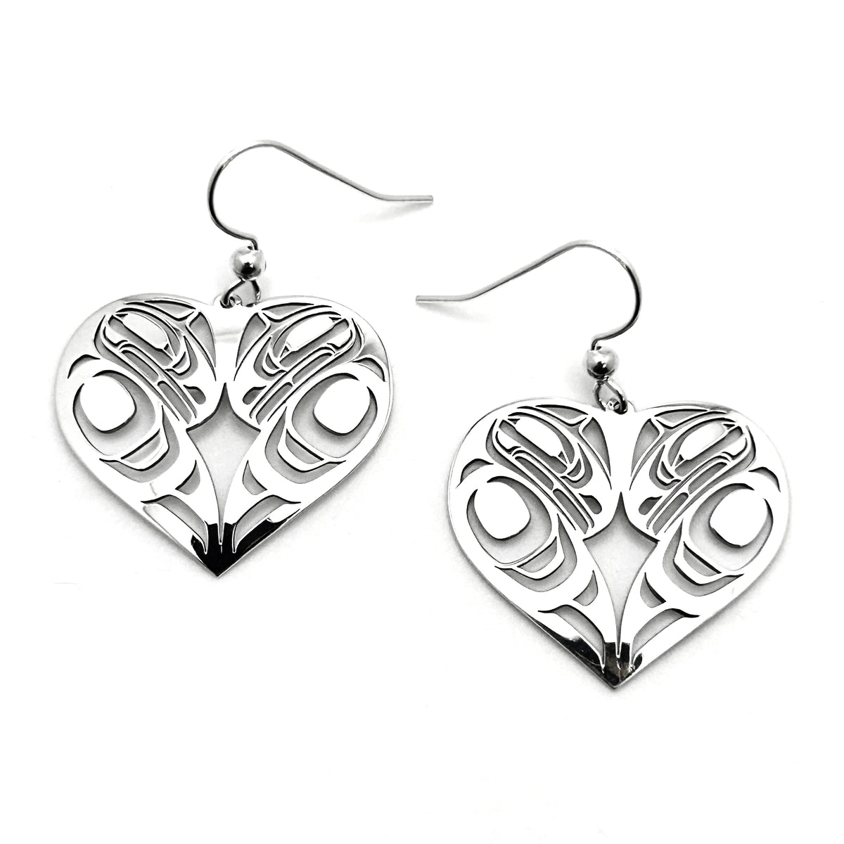 Raven Heart Earrings