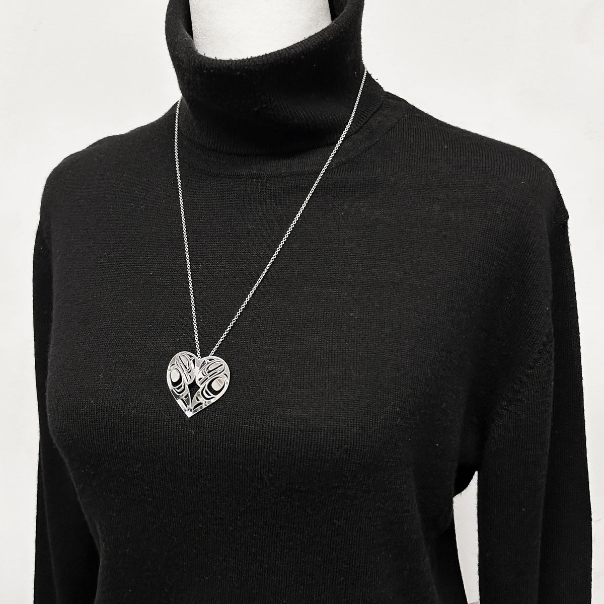 Raven Heart Pendant
