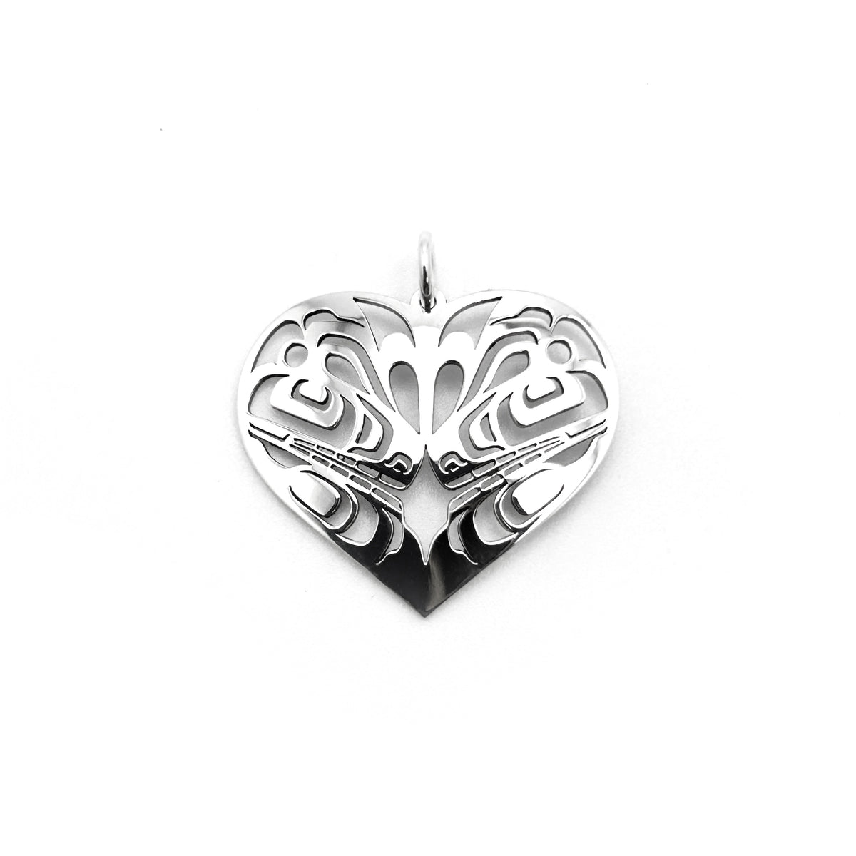 Killer Whale Heart Pendant