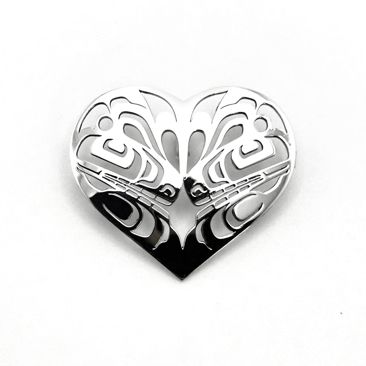 Killer Whale Heart Pendant