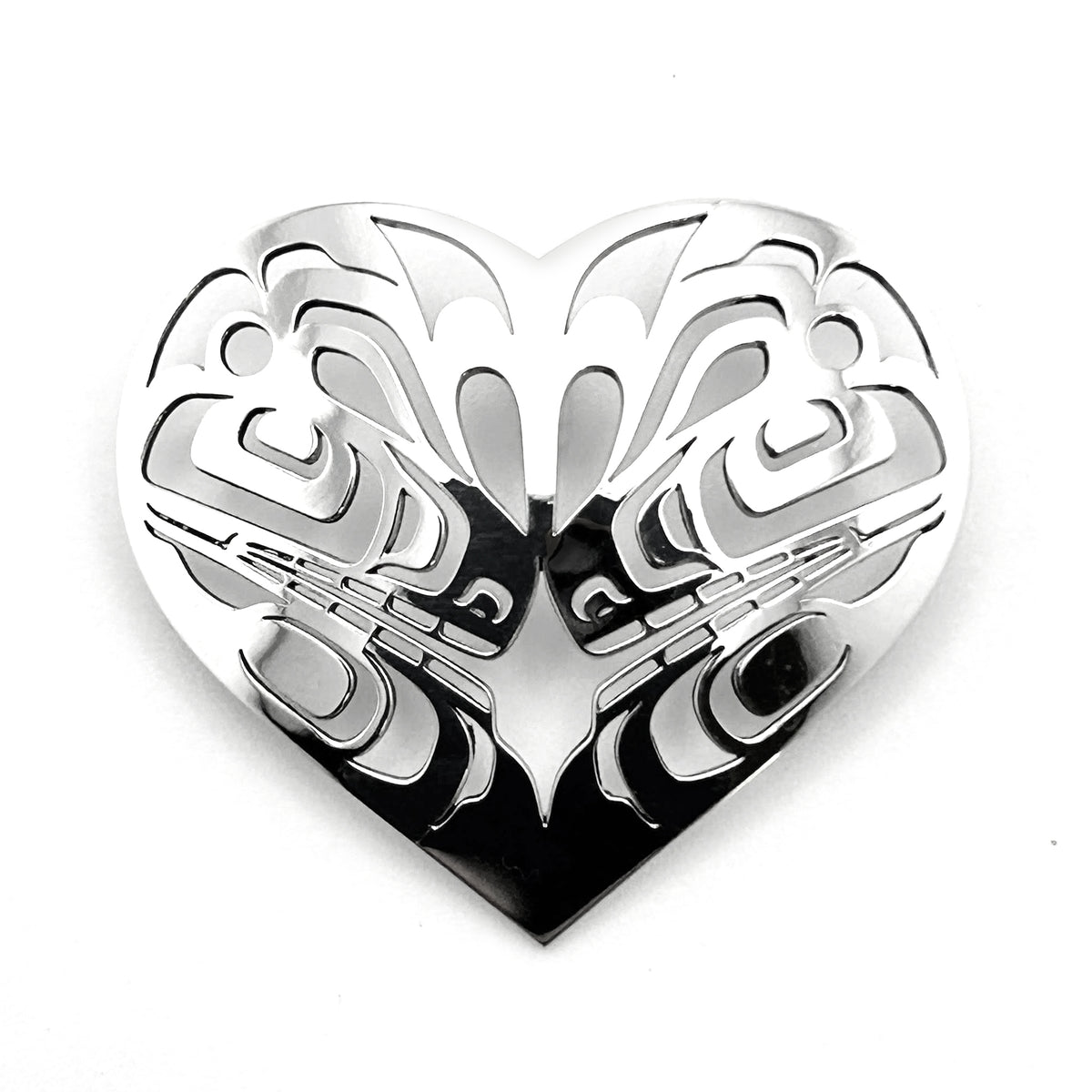 Killer Whale Heart Pendant