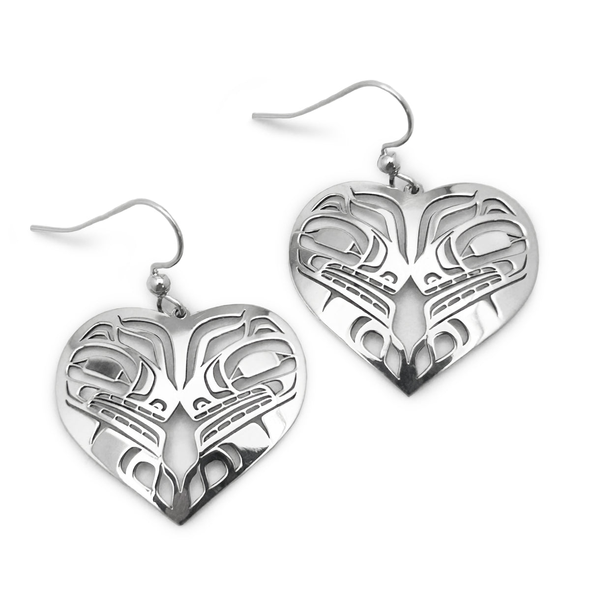 Wolf Heart Earrings