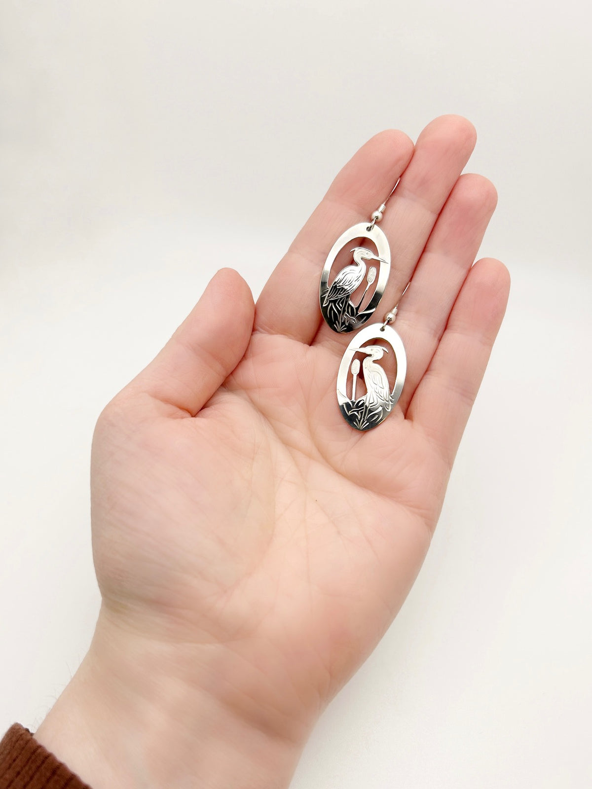 Heron Earrings