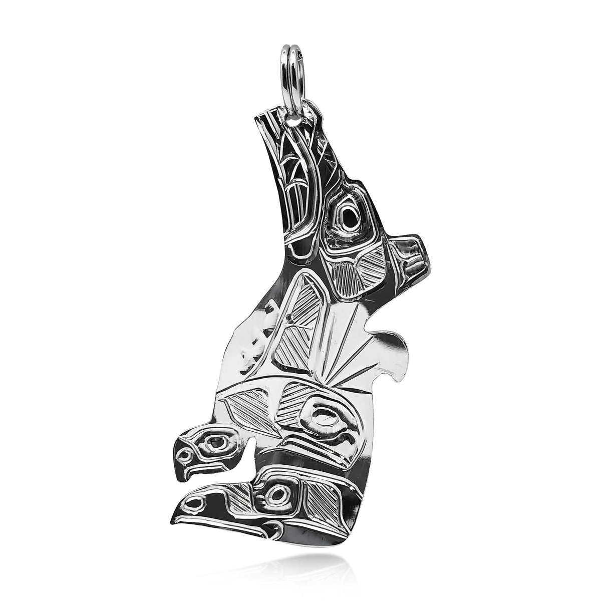 Pendentif Ours, Orque, Aigle et Corbeau