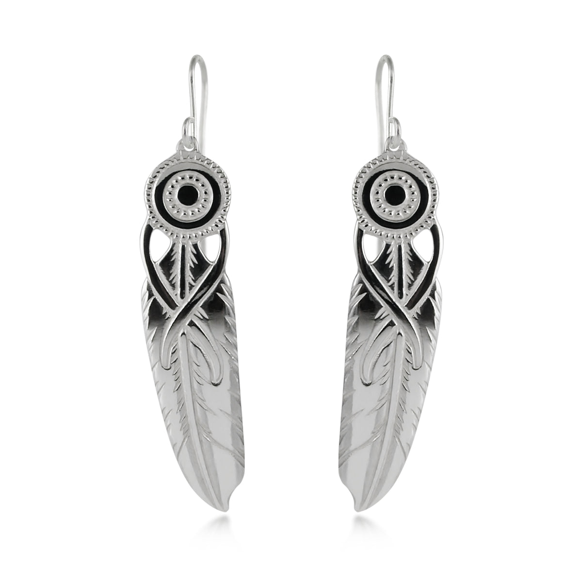 Boucles d'oreilles en plumes d'aigle