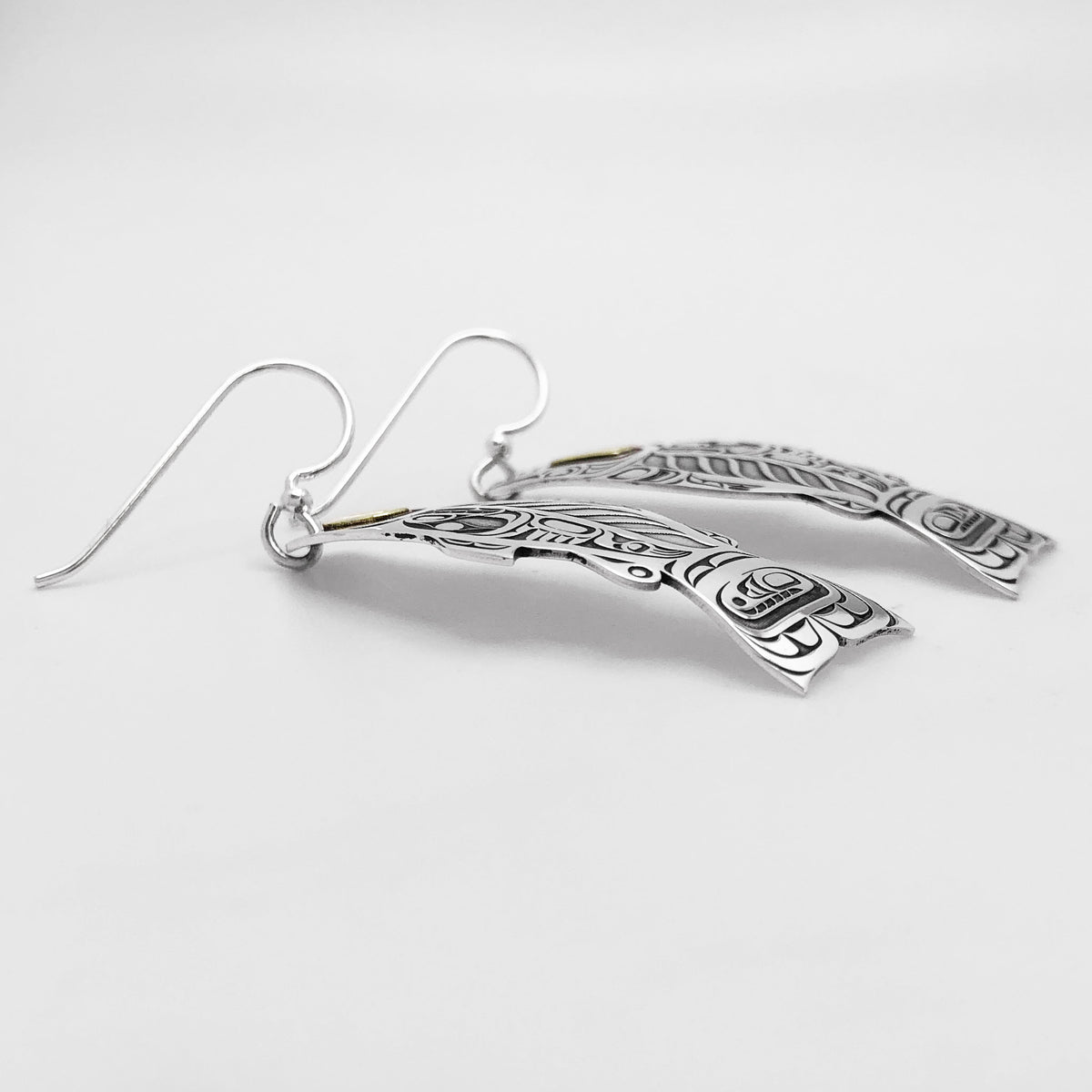 Boucles d'oreilles Saumon