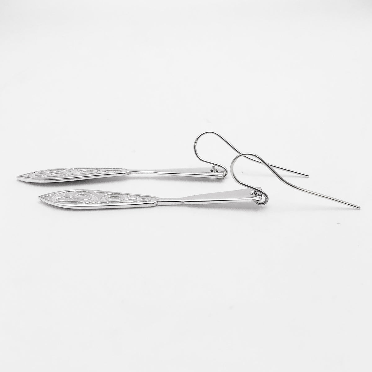 Boucles d'oreilles en forme de pagaie d'aigle