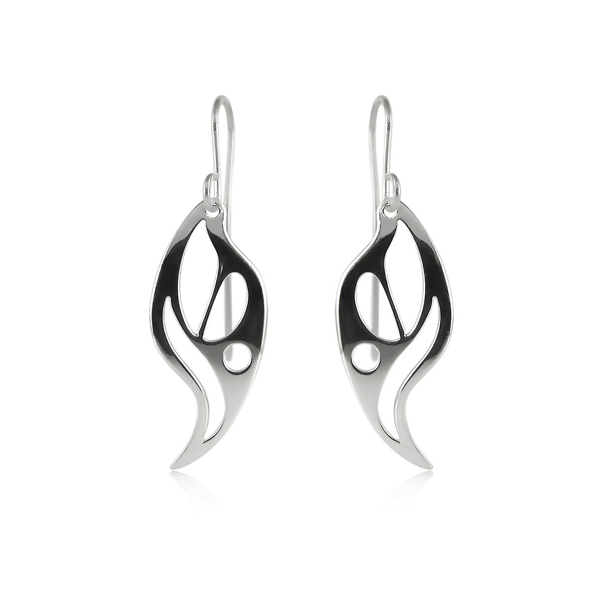 Boucles d'oreilles élément flamme