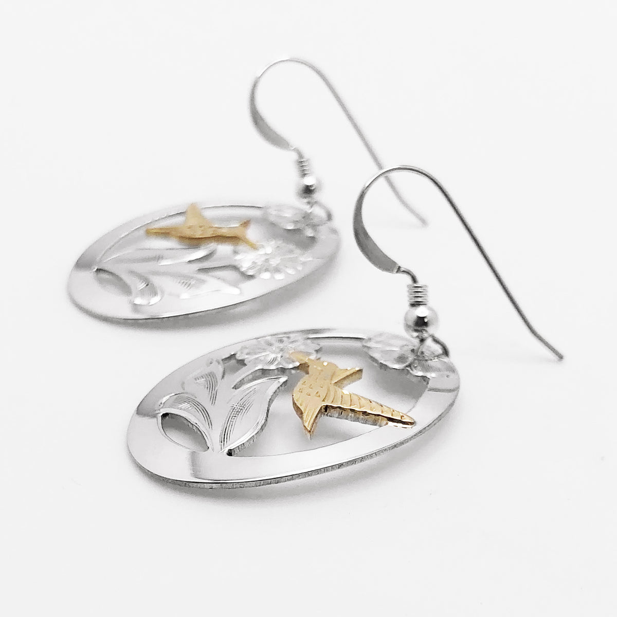 Boucles d'oreilles colibri