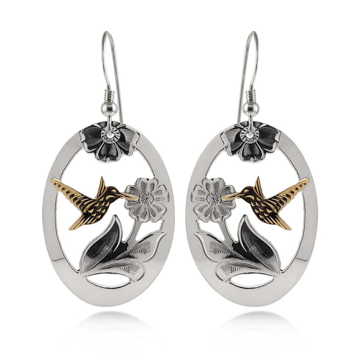 Boucles d'oreilles colibri