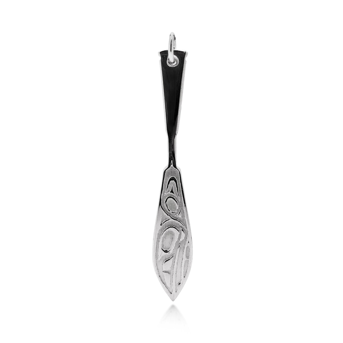 Pendentif en forme de pagaie de corbeau