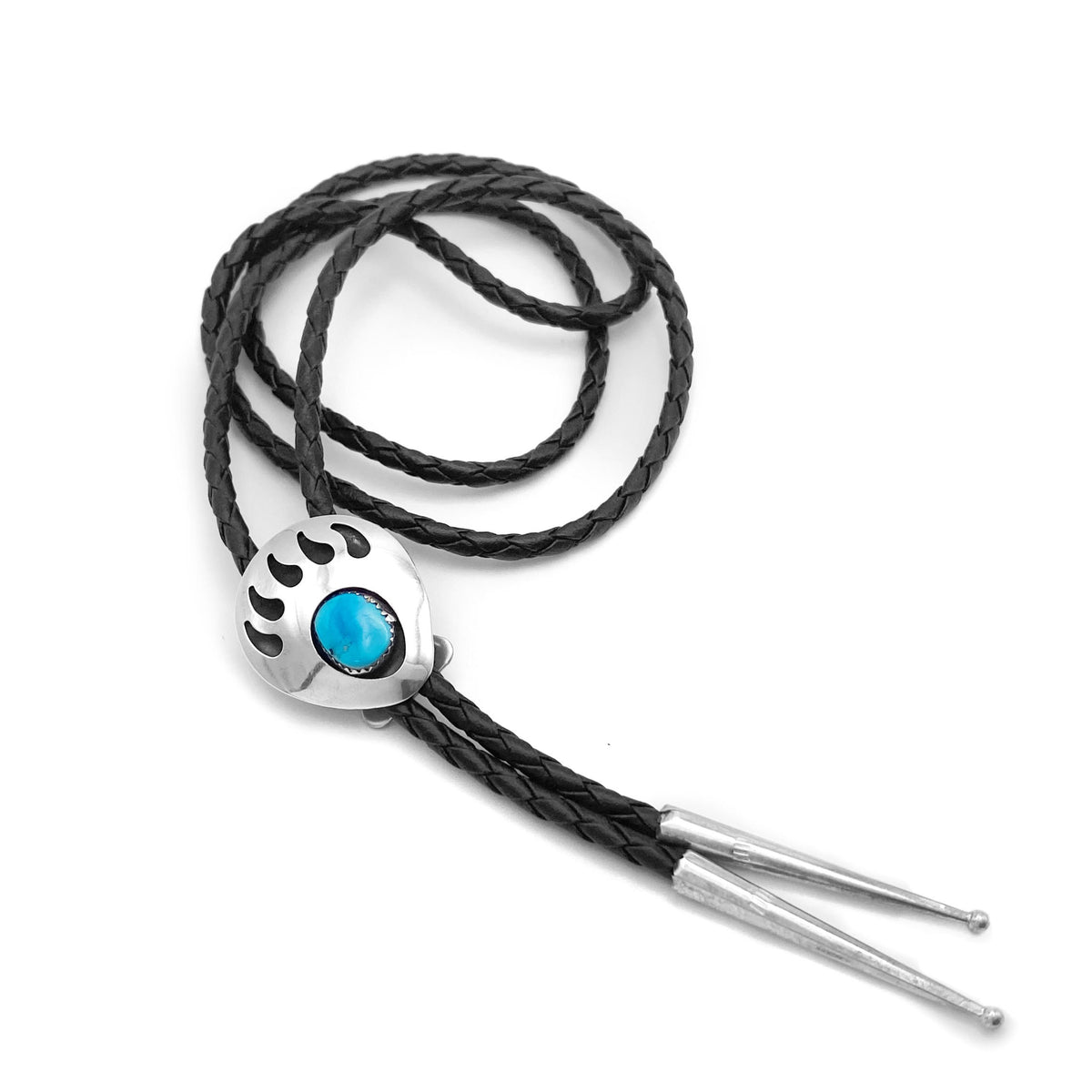 Turquoise Bear Paw Bolo Tie