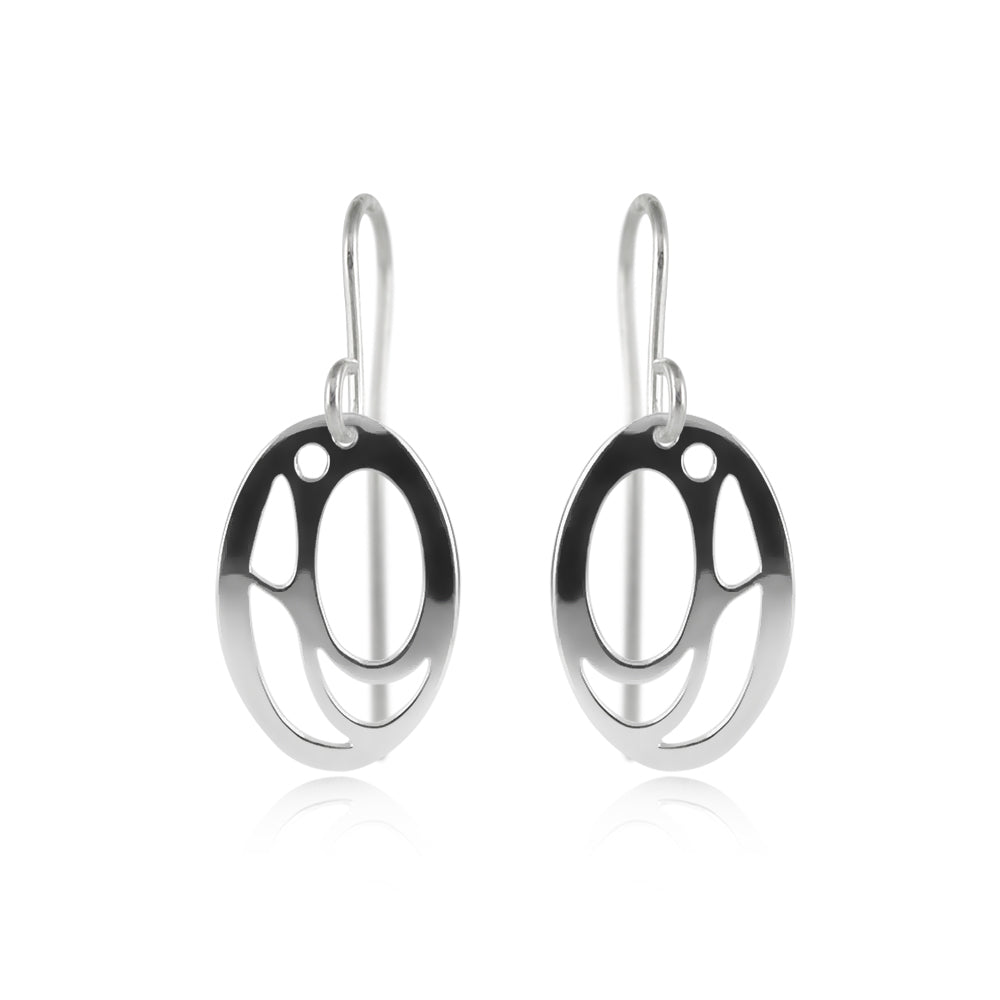 Boucles d'oreilles tête de saumon