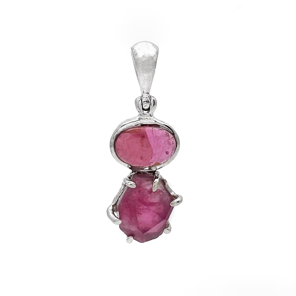 Pendentif en tourmaline rose