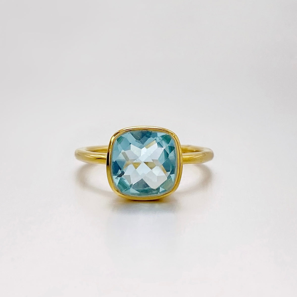 Swiss Blue Topaz Ring