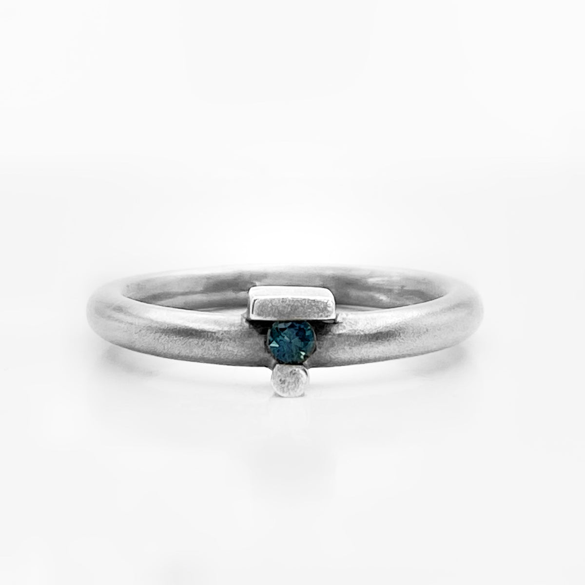 Bague Saphir - Finition Satinée