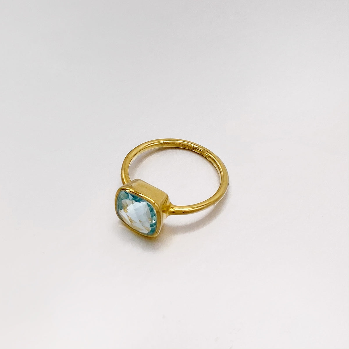 Swiss Blue Topaz Ring