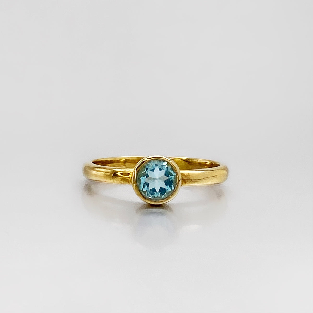 Swiss Blue Topaz Ring