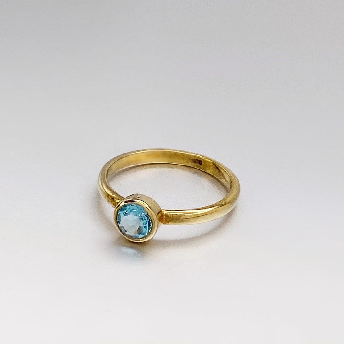 Swiss Blue Topaz Ring