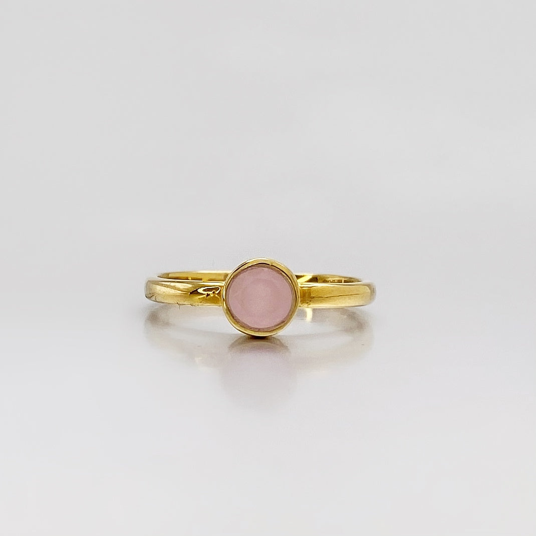 Bague en quartz rose