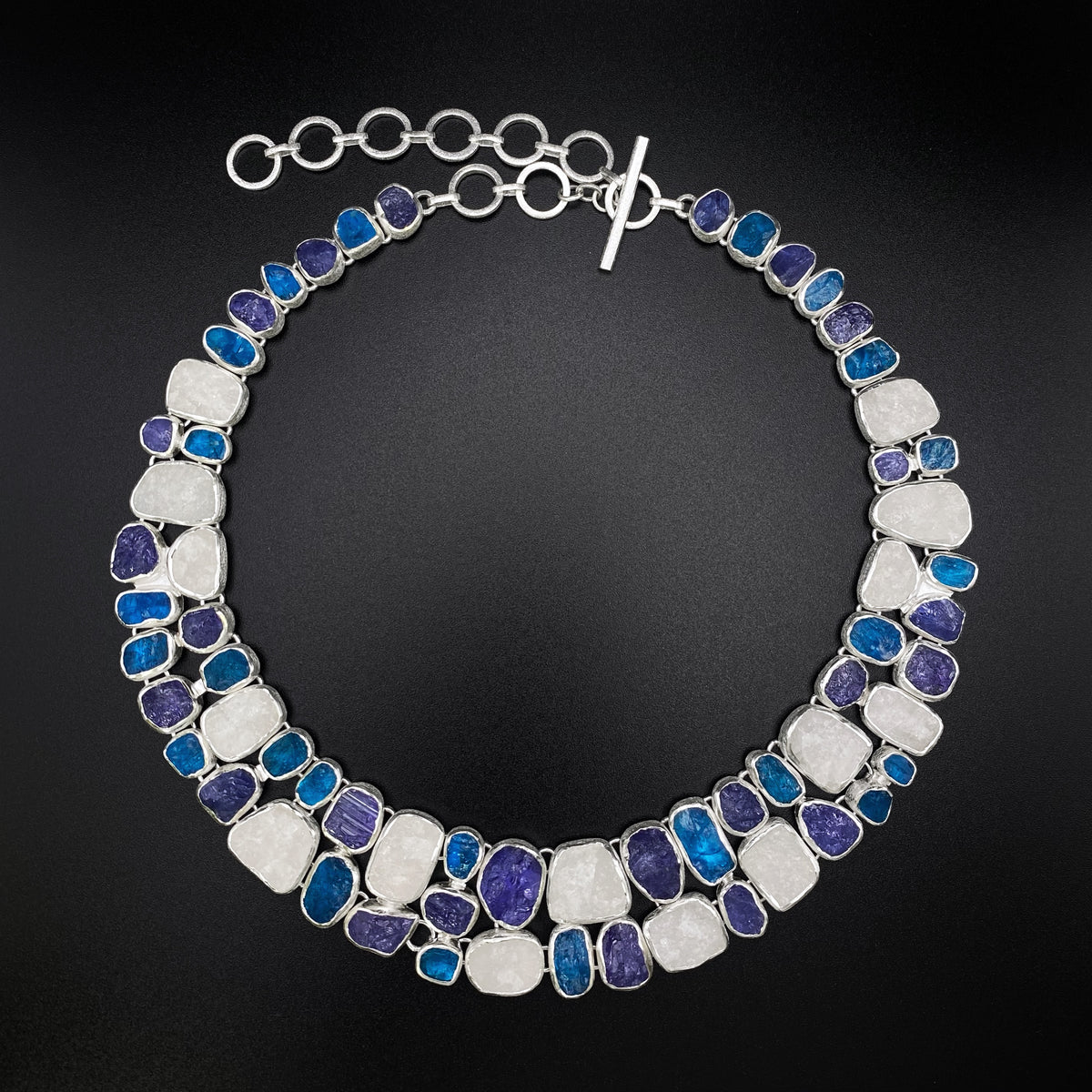 Apatite, Clear Quartz and Tanzanite Necklace