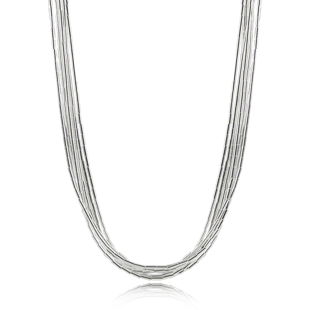 Navajo Liquid Chain Necklace - 10 Strands