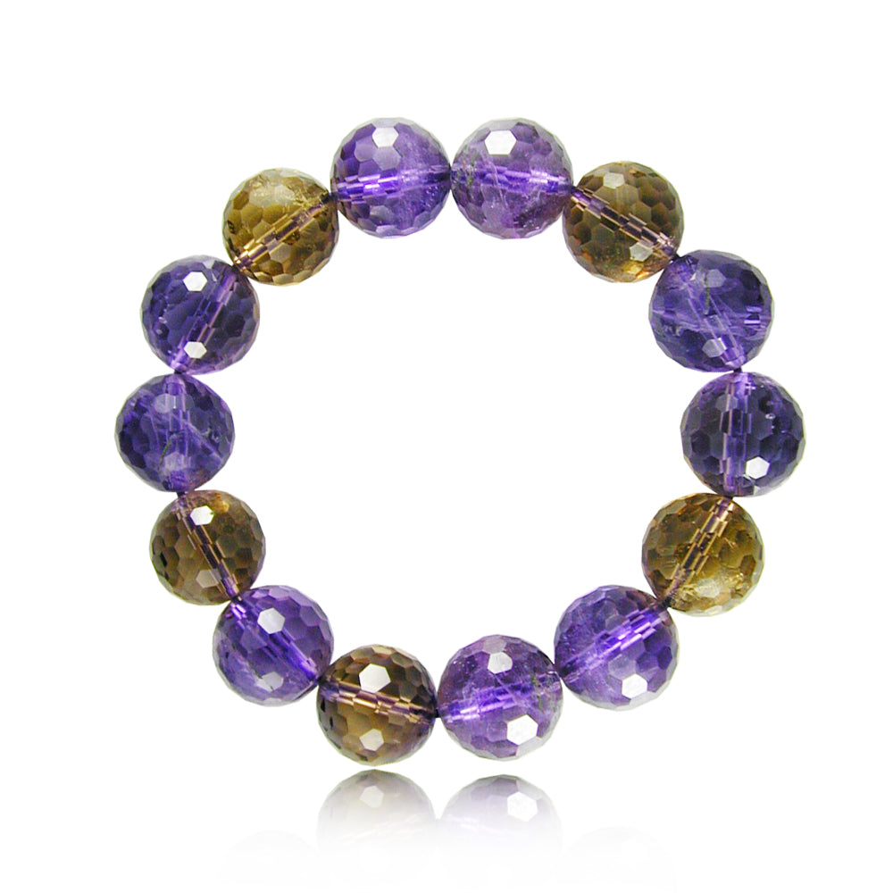 Bracelet Améthyste et Citrine