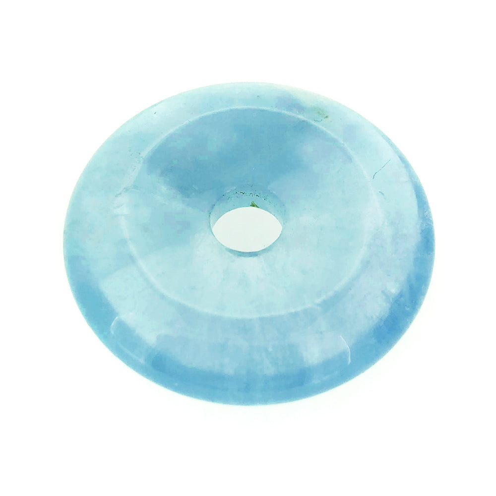 Aquamarine Donut Pendant