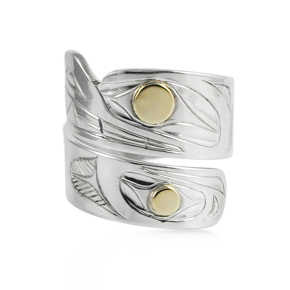 Bague Wrap Ours et Saumon