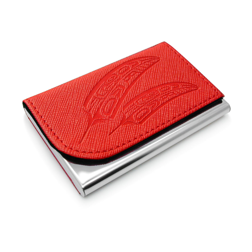 Porte-cartes en plumes d'aigle