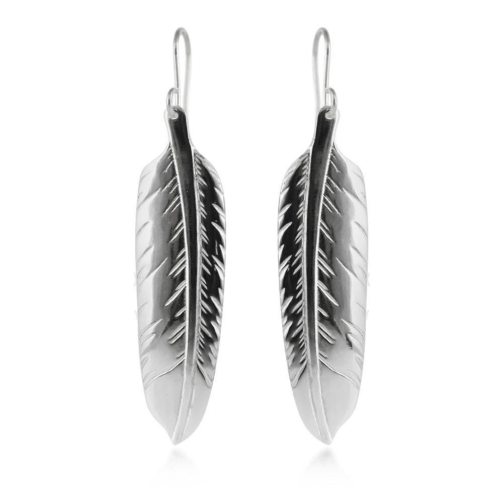 Boucles d'oreilles en plumes d'aigle