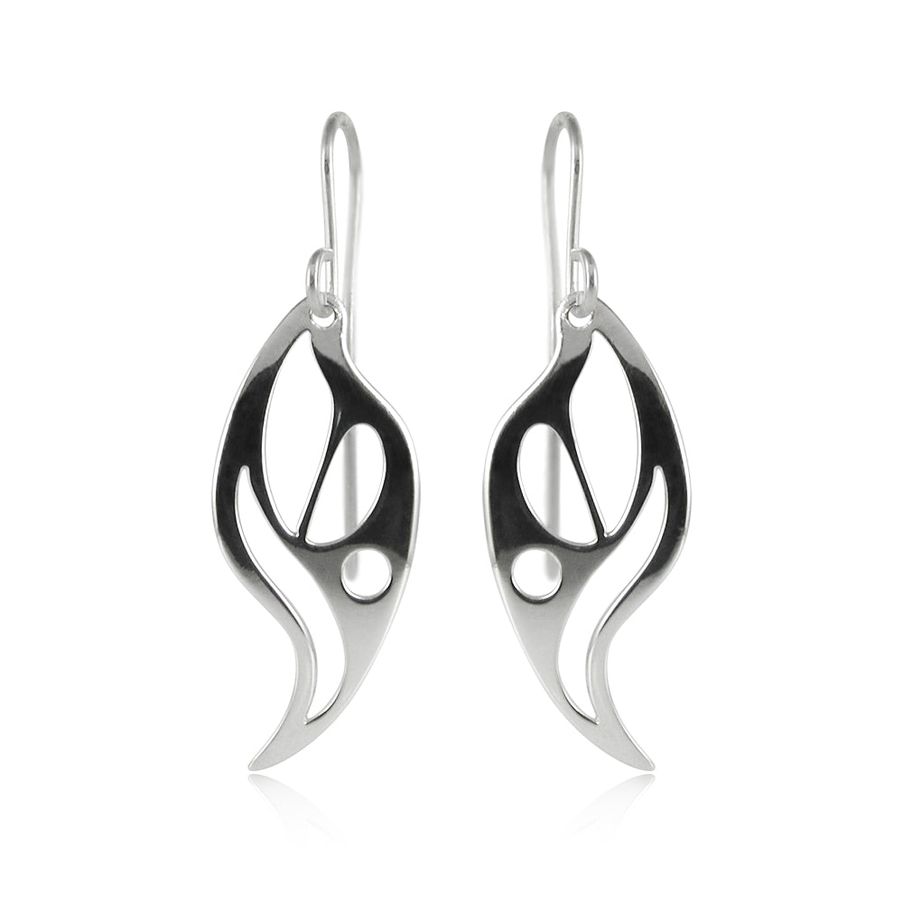 Boucles d'oreilles élément flamme