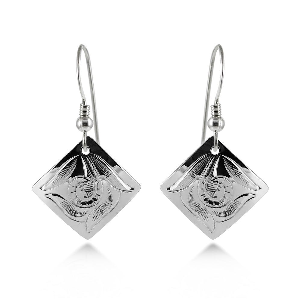 Boucles d'oreilles florales