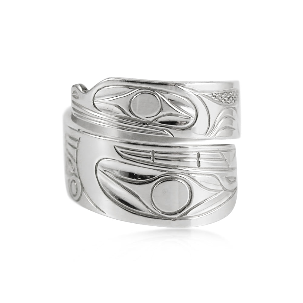 Bague enroulée Grenouille et Orque