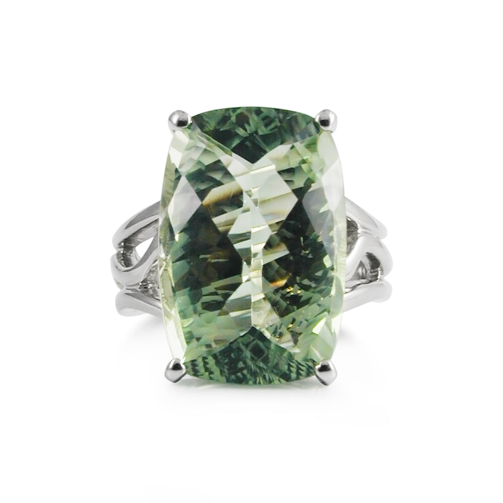 Bague Améthyste Verte