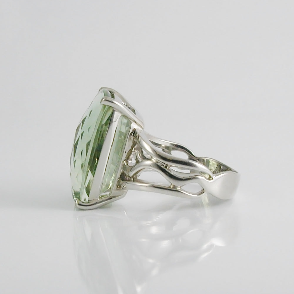 Bague Améthyste Verte